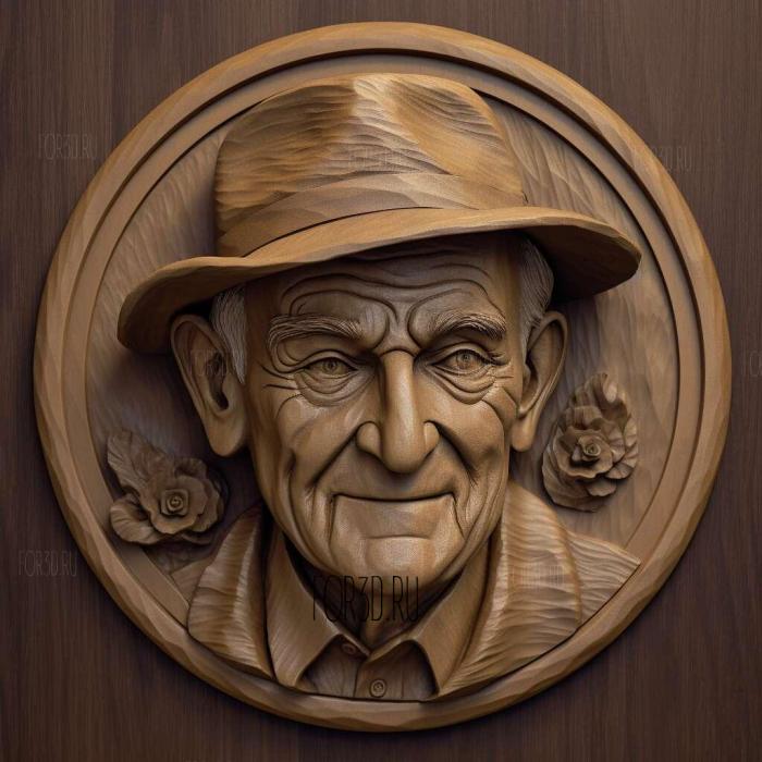 Sam Walton 1 stl model for CNC